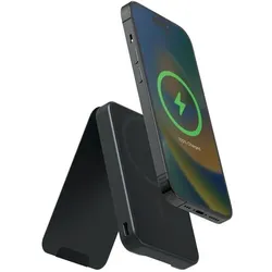 mophie Snap+ Juice Pack Mini 5k (5000 mAh, 12 W, 19.25 Wh), Powerbank, Schwarz