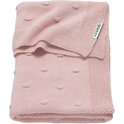Meyco Baby Babydecke Knots gestrickt 75x100 cm 1.0 TOG, rosa