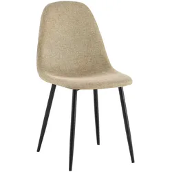 CLP Esszimmerstuhl Napier Stoff   Farbe: taupe, Material: Stoff