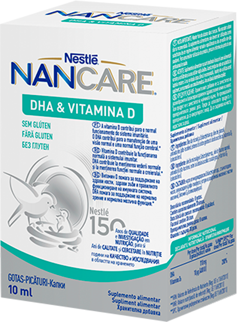 Nestle Nancare DHA e Vitamina D Gotas 10ml