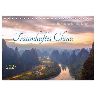 Traumhaftes China (Tischkalender 2027 DIN A5 quer), CALVENDO Monatskalender