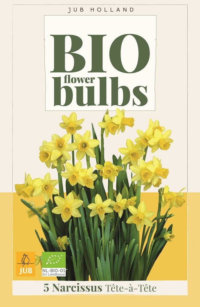 Bio narcis tete-a-tete 5 bollen Jub