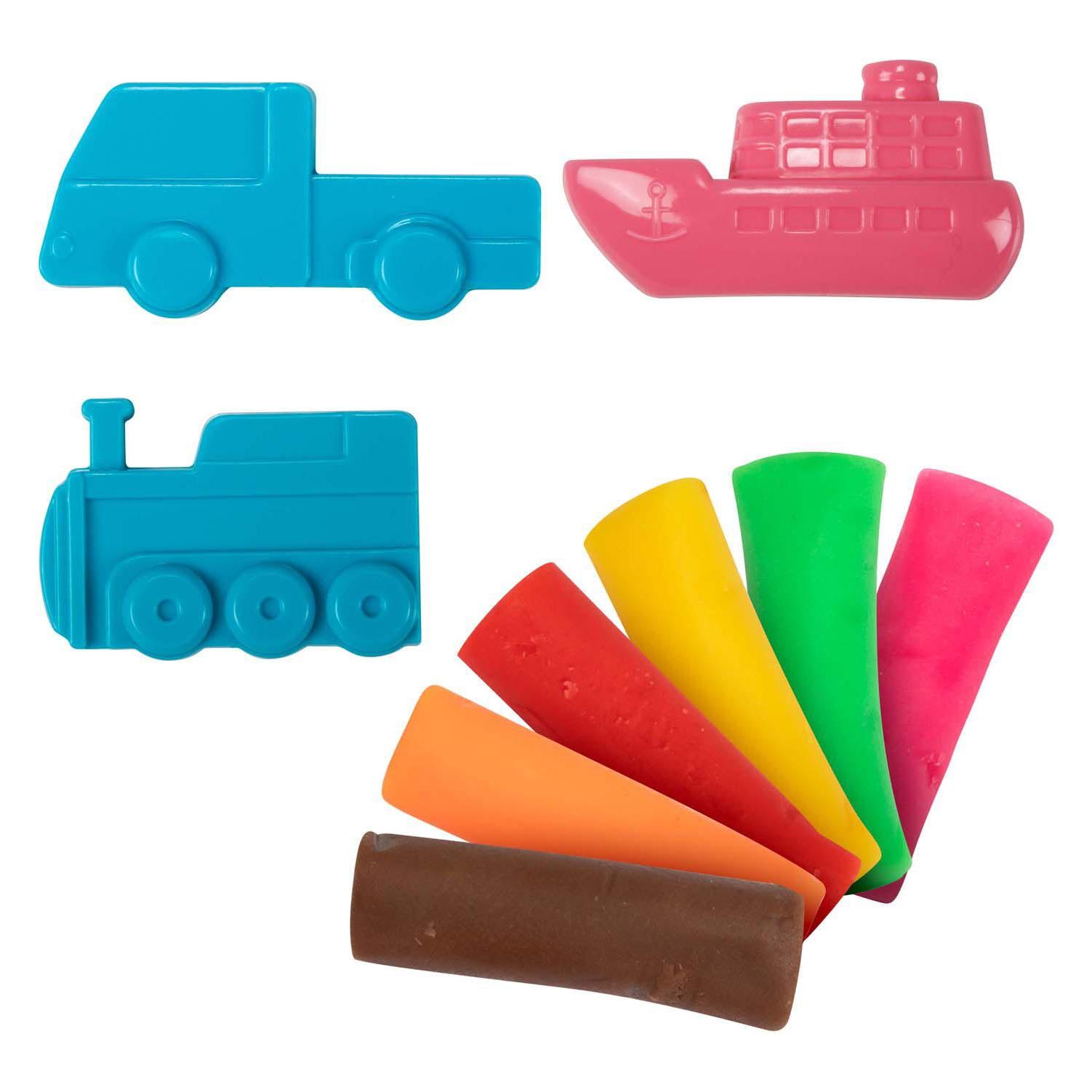 Toi-Toys Sculptidough-Ton-Set mit Form im Eimer, 7-tlg. (55767255)