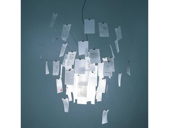 Lampe Zettel'z 6 suspension Ø80cm - Ingo Maurer - Salon / séjour - Papier / carton