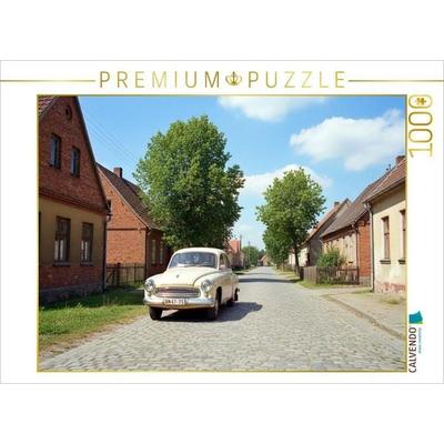 CALVENDO Puzzle Wartburg in Brandenburg in der DDR | 1000 Teile Lege-Größe 64x48cm Foto-Puzzle für glückliche Stunden