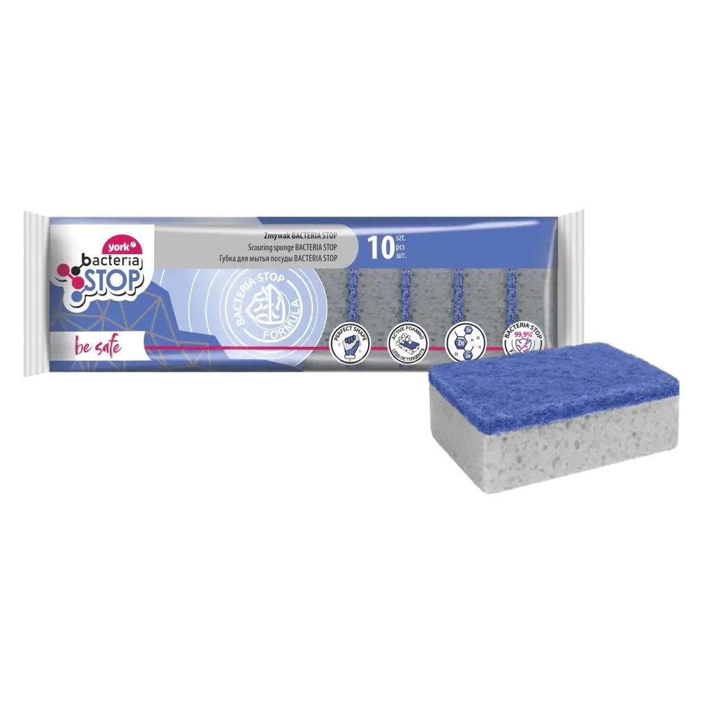 York Scouring Sponge Bacteria Stop 10pcs (10 Stk.) (5903355129639)