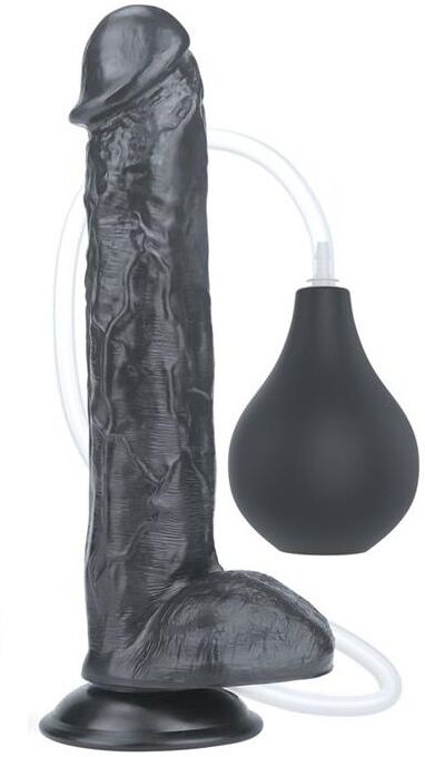 Lovetoy Gode réaliste éjaculateur Squirt 22 x 4.5cm Noir