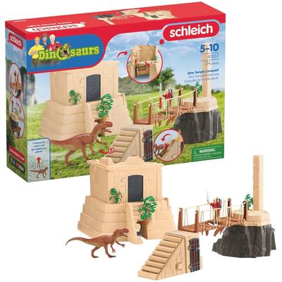 Spielwelt SCHLEICH "DINOSAURS, Dino Tempel-Eroberung (42657)", bunt, Spielfigurenwelten, KinderB:102cm H:33cm T:43cm, Kunststoff, B:102cm H:33cm T:43cm