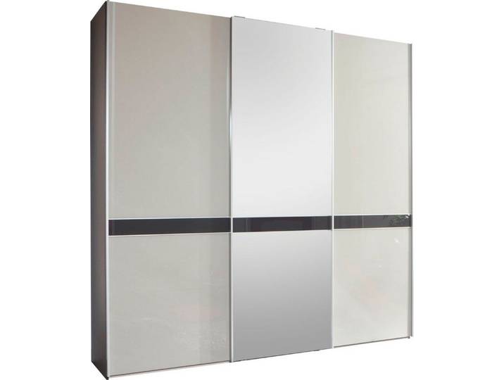 WIEMANN Schwebetürenschrank Rialto hochwertige Glas- und Spiegelfront mit Querriegel