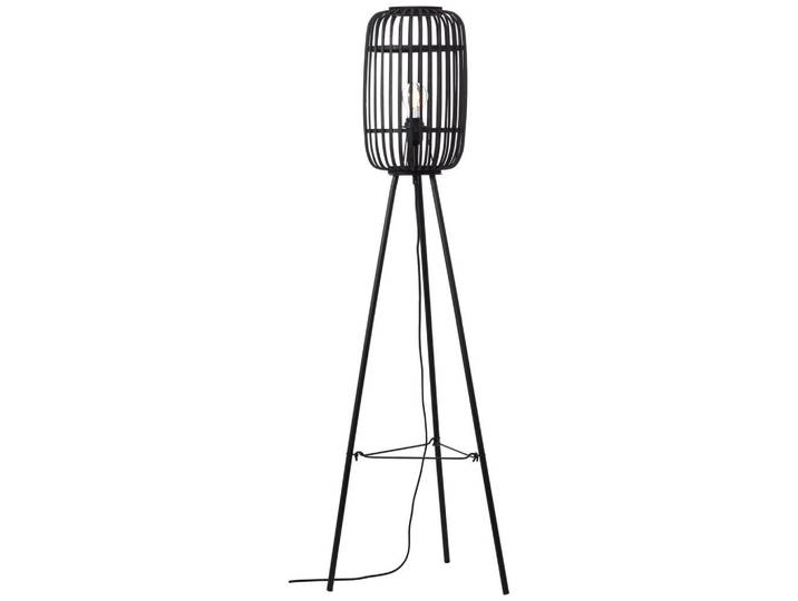 Brilliant Stehleuchte Woodrow, Schwarz, Holz, Metall, 45x130x45 cm, Fußschalter, Lampen & Leuchten, Innenbeleuchtung, Stehlampen, Stehlampen