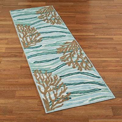 Touch of Class "Coastal Charm Rug Runner Multi Cool 2'3"" x 7'6"", 2'3"" x 7'6"", Multi Cool"