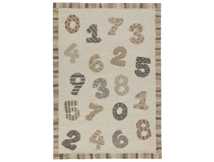 Natur Pur Handtuftteppich Natur Kids - Kinderteppich mit Zahlendesign 160 x 230 cm, Weiß, Zeichen/Symbole/Nummern/Buchstaben, Rechteckig, 160x230 cm, antistatisch, Teppiche und Böden, Teppiche, Kinderteppiche