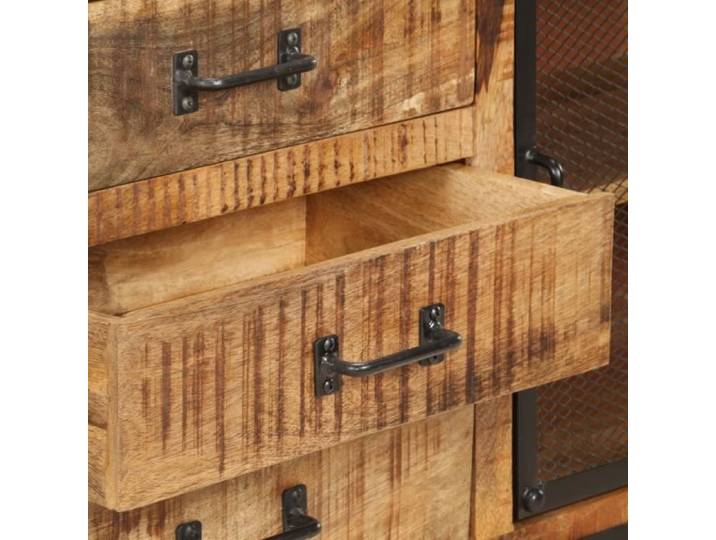 Parfait Buffet bas Contemporain - Buffet De Cuisine Bahut scandinave 100x31x60 cm Bois de manguier massif brut 659039