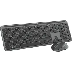 LOGITECH MK950 Signature Slim Combo, Tastatur & Maus Set, kabellos, Graphit