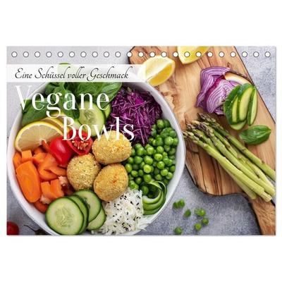 Vegane Bowls - Eine Schüssel voller Geschmack (Tischkalender 2027 DIN A5 quer), CALVENDO Monatskalender