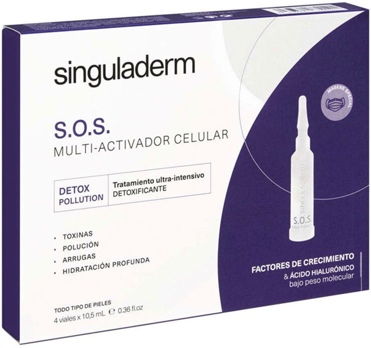 Primaderm Singuladerm S.O.S. detox-polution 4 x 10,5 ml