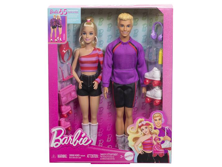 barbie-fashionistas-coffret poupées et accessoires patins à roulettes