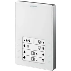 Siemens QMX3.P02 Raumbediengerät mit KNX, Fühler für Temperatur, konfigurierbaren Touchkeys, LED-Anzeige, weiss S55624H107 QMX3P02