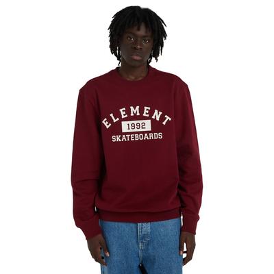 Sweatshirt ELEMENT "Home Team", Herren, Gr. S, rot (zinfandel), Obermaterial: 70% Baumwolle, 30% Baumwolle., Sweatshirts Sweatshirt