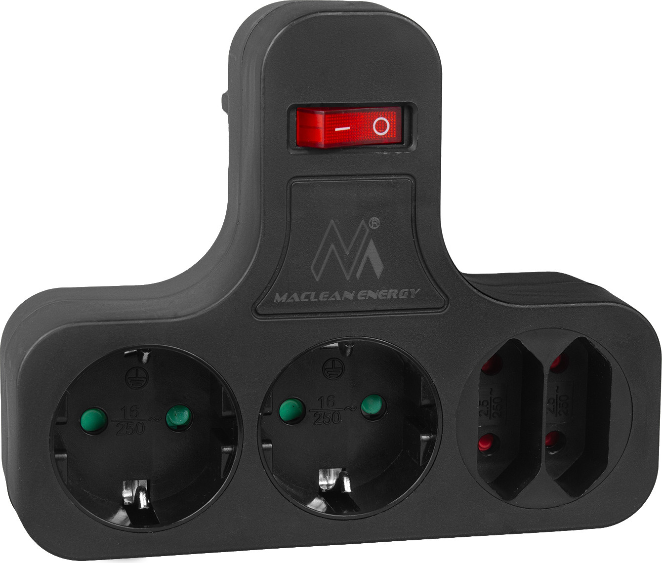 Maclean Thief verdeelstuk met 4 stopcontacten model MCE224G