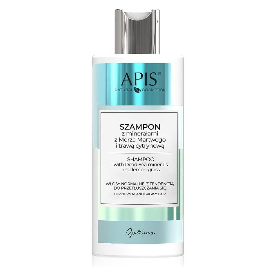 Apis Natural Cosmetics Apis - Optima Shampoo shampoo for normal hair with a tendency to greasy with Dead Sea minerals and (Flüssiges Shampoo, 300 ml) (5901810004989)