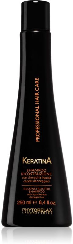 Phytorelax Laboratories Keratina shampoing rénovateur pour cheveux abîmés à la kératine 250 ml