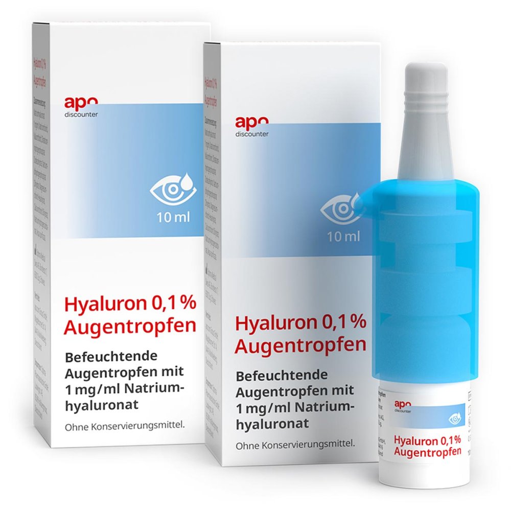 OPTIMA Pharmazeutische GmbH Hyaluron 0,1 % Augentropfen von apodiscounter 08102904