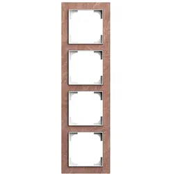 Busch-Jaeger 1724-4097 Abdeckrahmen 4-fach Schiefer Terra Rosso - Busch-art linear® 2CLA897400A2958 17244097