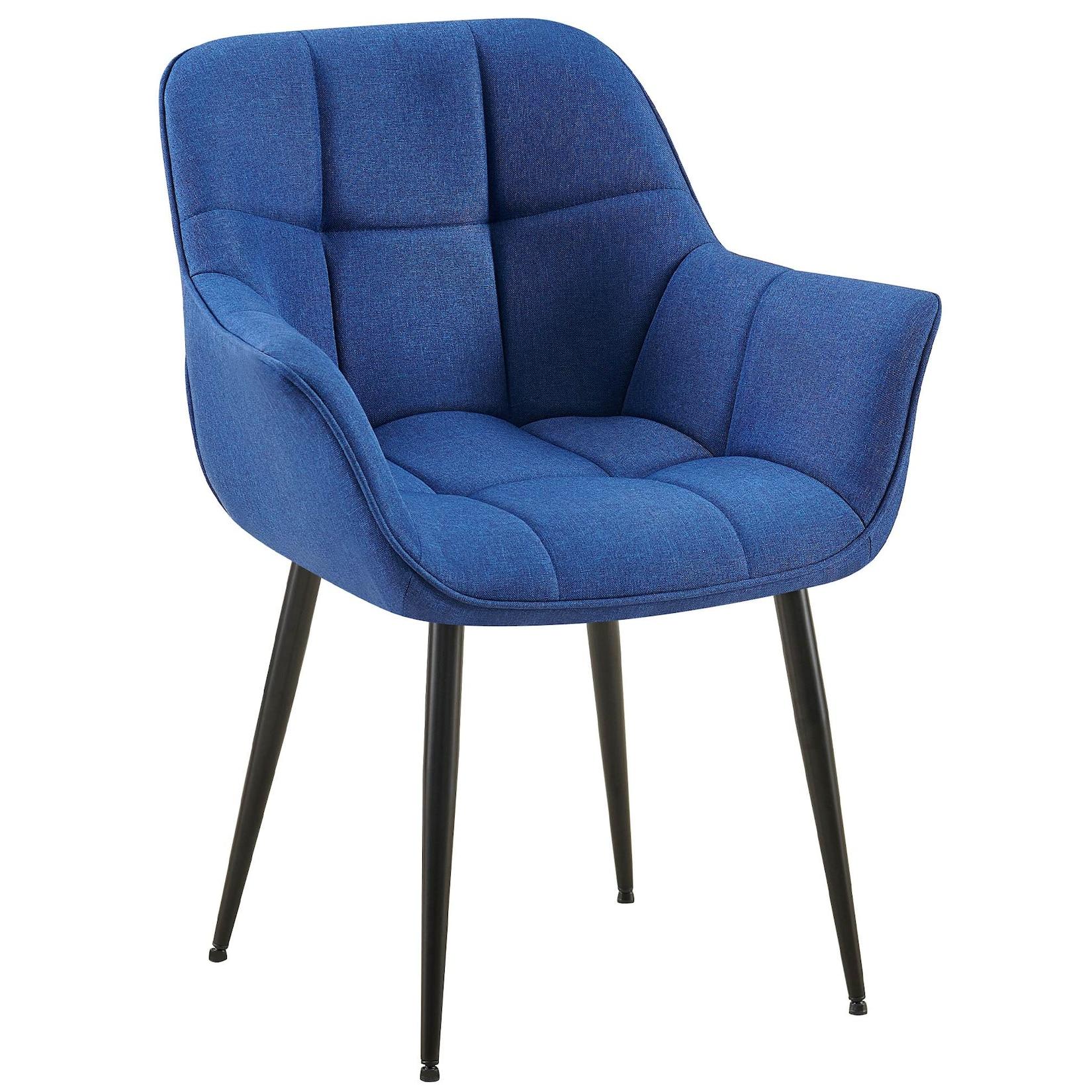 CLP Esszimmerstuhl Roseville Stoff Farbe: blau, Material: Stoff
