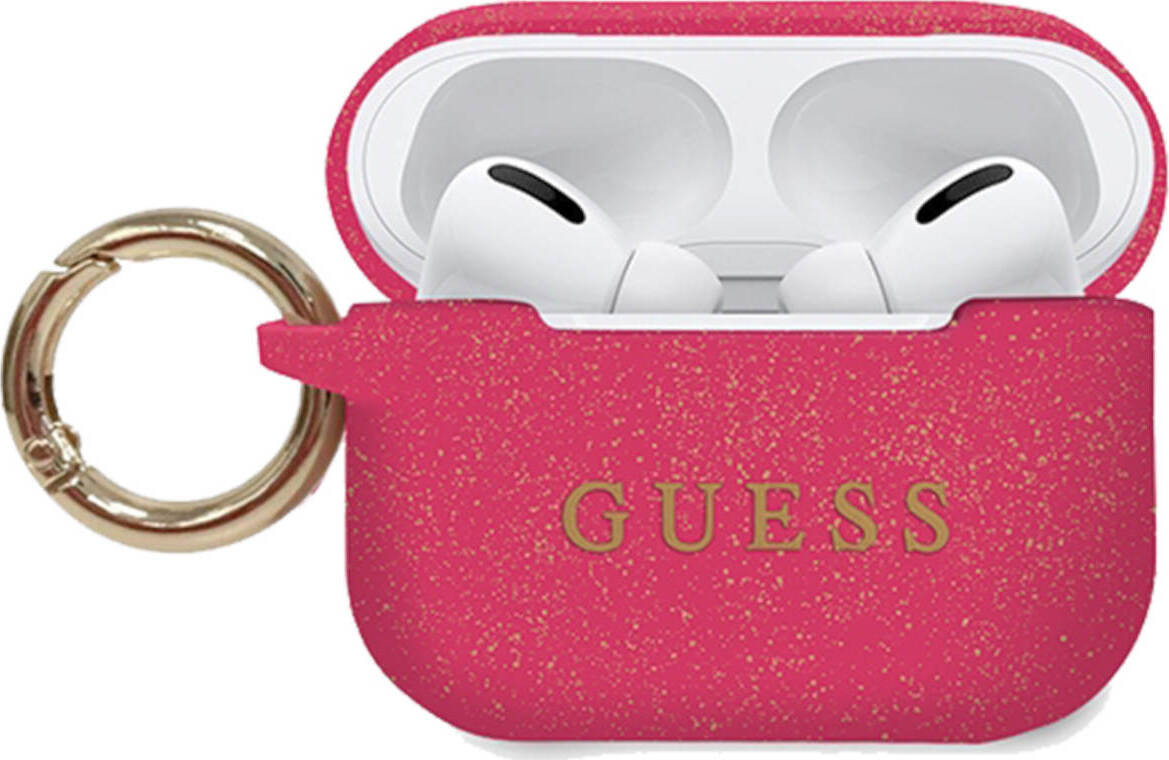 Guess Beschermhoes voor AirPods Pro, siliconen, glanzend