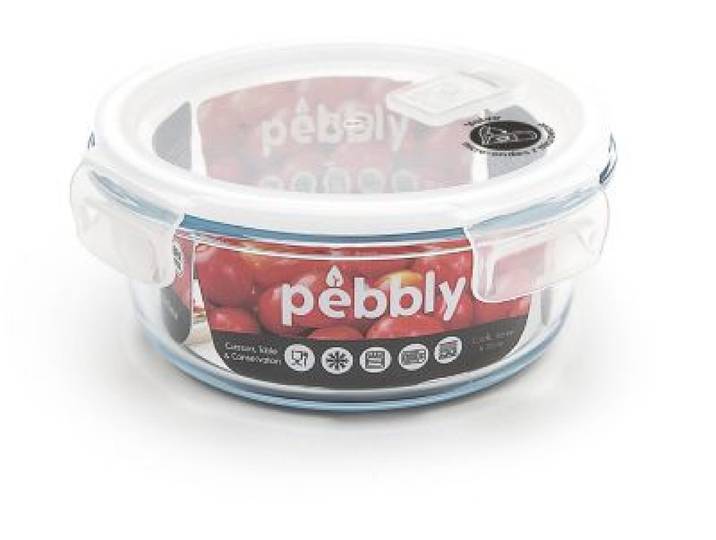 Pebbly - Boîte Hermétique Ronde En Verre Borosilicate 950ml