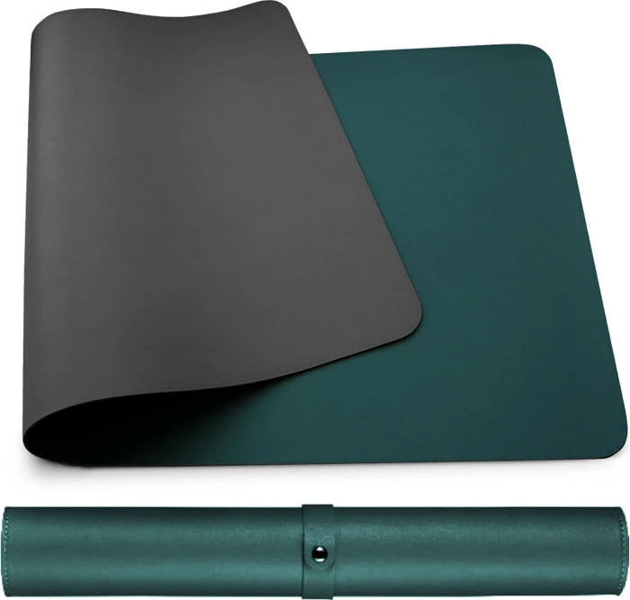 MOSH Dual sided table mat schwarz / dunkelgrün, 90 × 45 cm