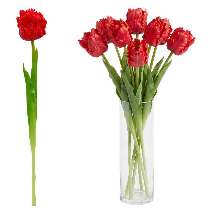 Saska Garden Tulipan Czerwony 38cm As If Alive Dekoracja Wiosenna (38 cm) (67406370)