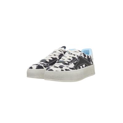 Sneaker BUFFALO "Buffalo CAJO", Damen, Gr. 37, schwarz-weiß (schwarz, weiß), Polyester, Schuhe Sneaker