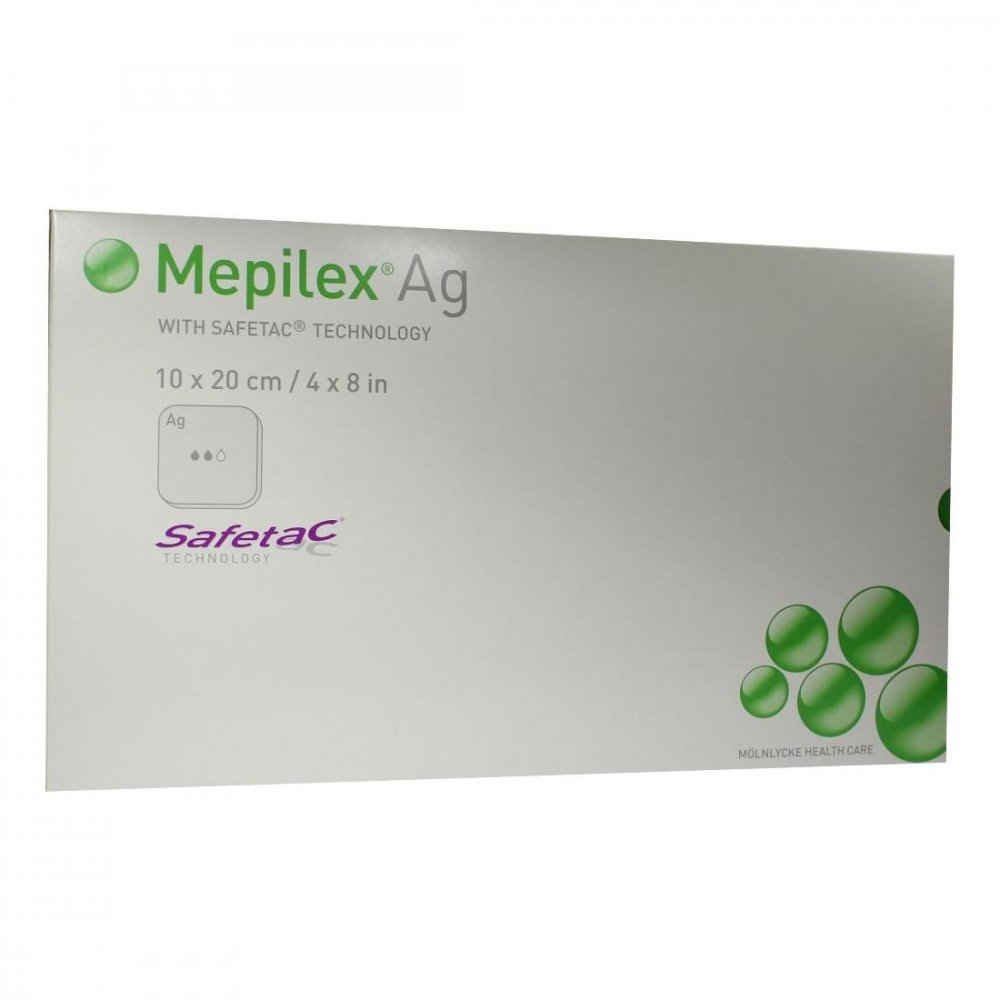 Mölnlycke Health Care GmbH Mepilex Ag Verband 10x20cm steril 02227239