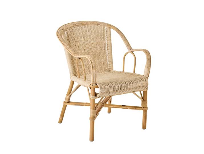 Fauteuil en rotin tressé