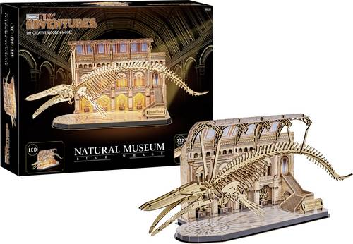 Revell Holz Tiny Adventures - Natural Museum "Blue Whale" 3D-Puzzle