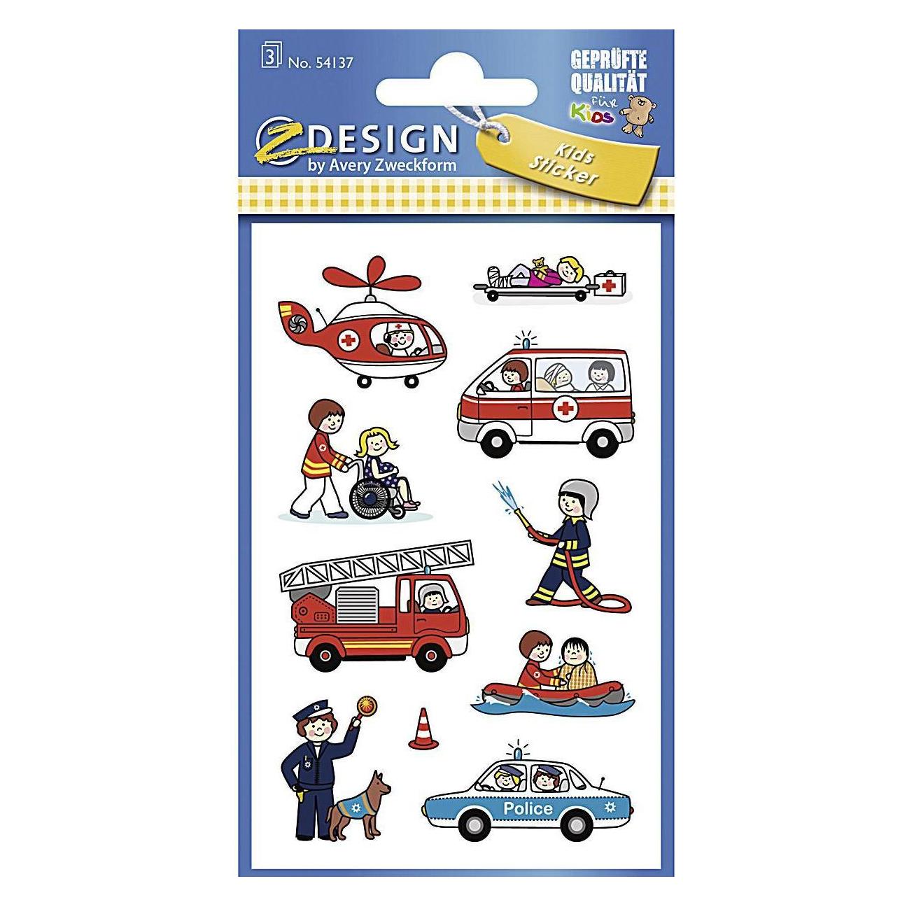 Z-Design Kinder Aufkleber (30 Sticker) (54137)