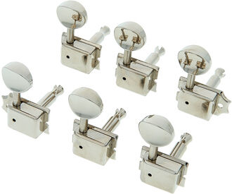 Harley Benton Parts 6in-L Vint Machine Heads Nickel