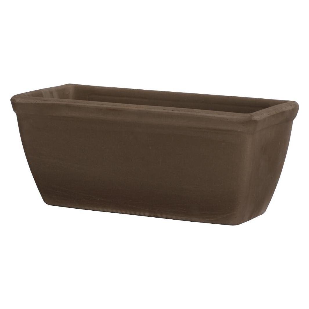 Spang Balkonkasten glatt umbra 40 x 18 x 17 cm mit Loch (40 x 18 x 17 cm) (0324000210001P)