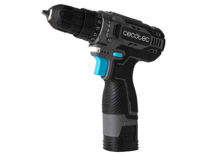 Perceuse-visseuse Cecotec PowerForce 1620 Easy Hand\, livrée avec 2 batteries de 16V et 2000mAh. 2 niveaux de vitesse\, jusqu'à 1500 tr/min