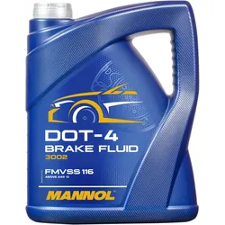 Mannol 3002 Bremsflüssigkeit  DOT-4 Brake Fluid 5 Liter