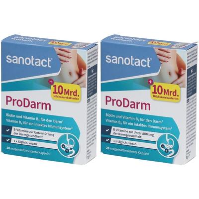 Sanotact ProDarm magensaftresistente Hartkapseln 2x 2x20 St Magensaftresistente