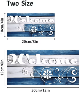 Inspire Curations Rustic Wooden Welcome Wall Hanging Farmhouse Door Sign Decor For Home & Entryway s