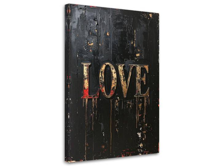 Feeby Leinwandbild Inschriften und Zitate 60x90cm, Schwarz, Sprichwort/Zitat, Rechteckig, 60x90 cm, Bilder & Rahmen, Bilder, Leinwandbilder