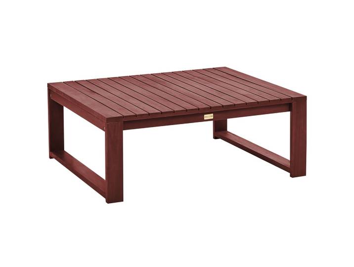 GARTEN BEISTELLTISCH Akazienholz mahagonibraun 90/75 cm Timor