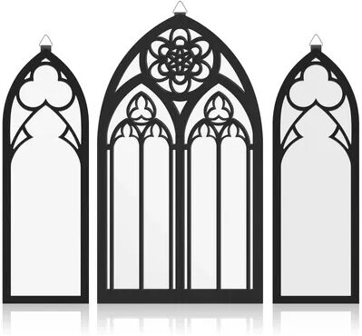 Fusion Finds Gothic Wall Mirror Set Vintage Cathedral Arch Decorative Wall Mirrors a