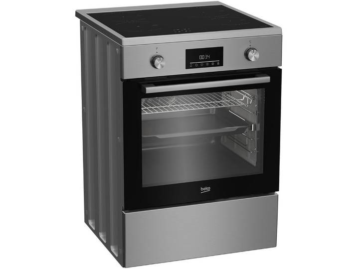 BEKO Induktions-Standherd FBSM69301SXT, Seitengitter: 5-fach