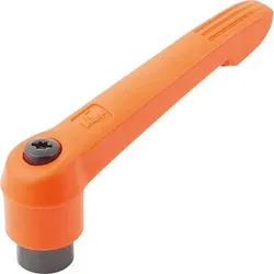 KLEMMHEBEL GR.5, M16, KUNSTSTOFF ORANGE RAL2004, KOMP:STAHL - orange