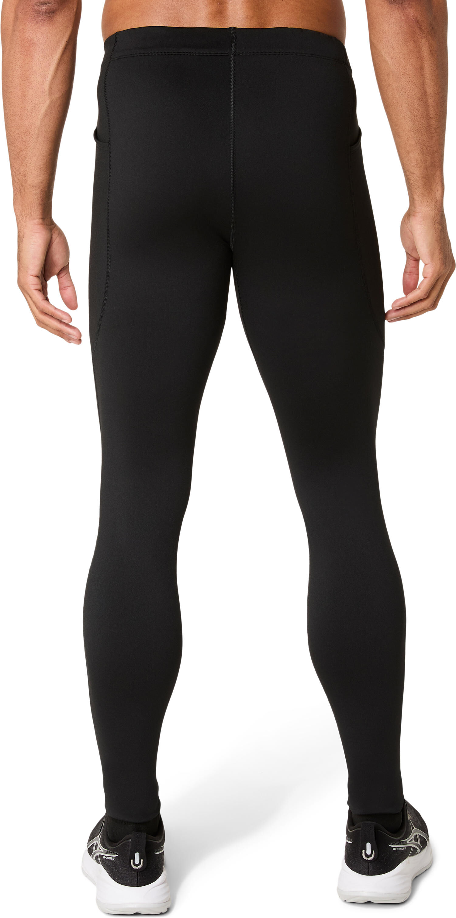 Lauftights ASICS "CORE WINTER TIGHT", Herren, Gr. XXL, N-Gr, schwarz (performance schwarz), Obermaterial: 91% Polyester, 9% Elasthan, Hosen Lauftights, Wärmend, Reflektierend, Praktische Taschen performance schwarz XXL, N-Gr